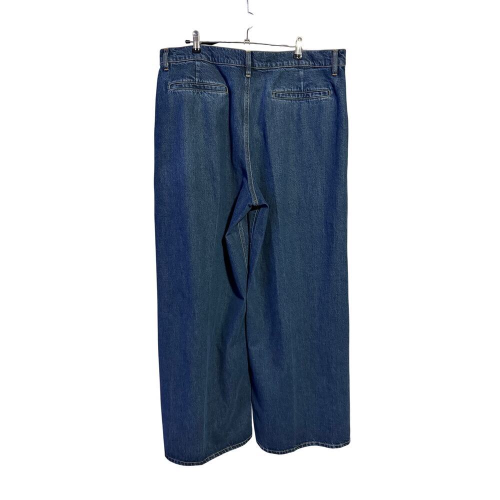 Frame The Wide High Rise Wide Leg Jeans in Blindspot Size 34 - Picture 4 of 7